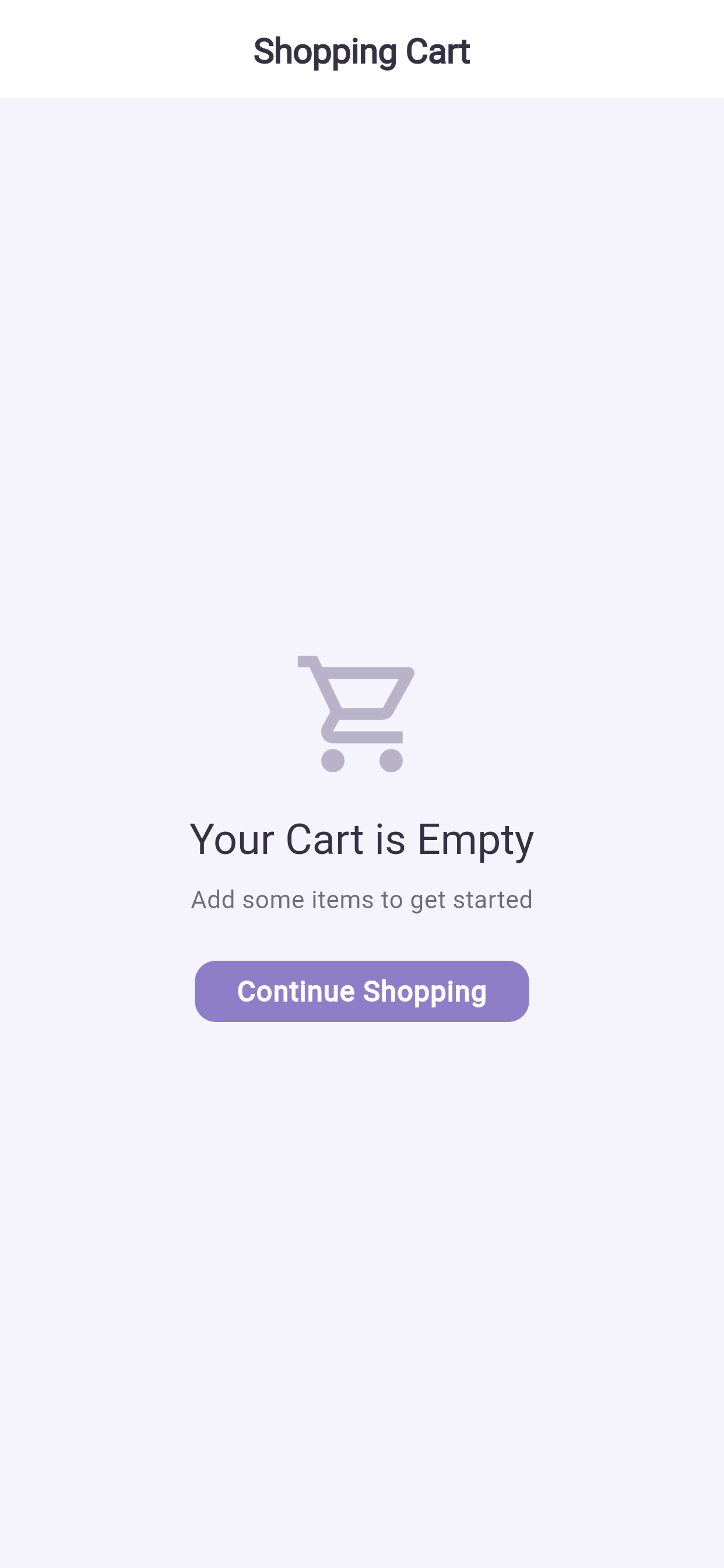 The basket before checkout