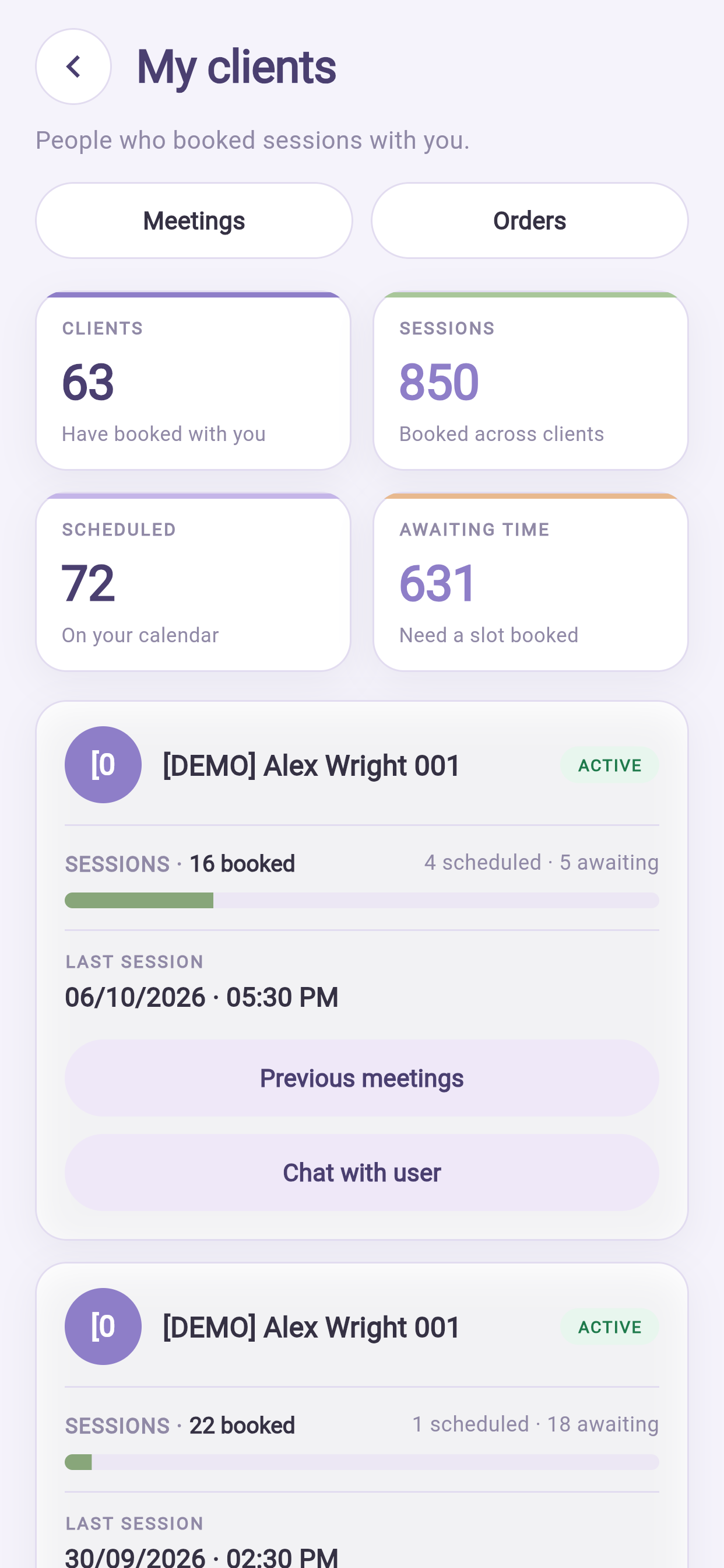 The client list