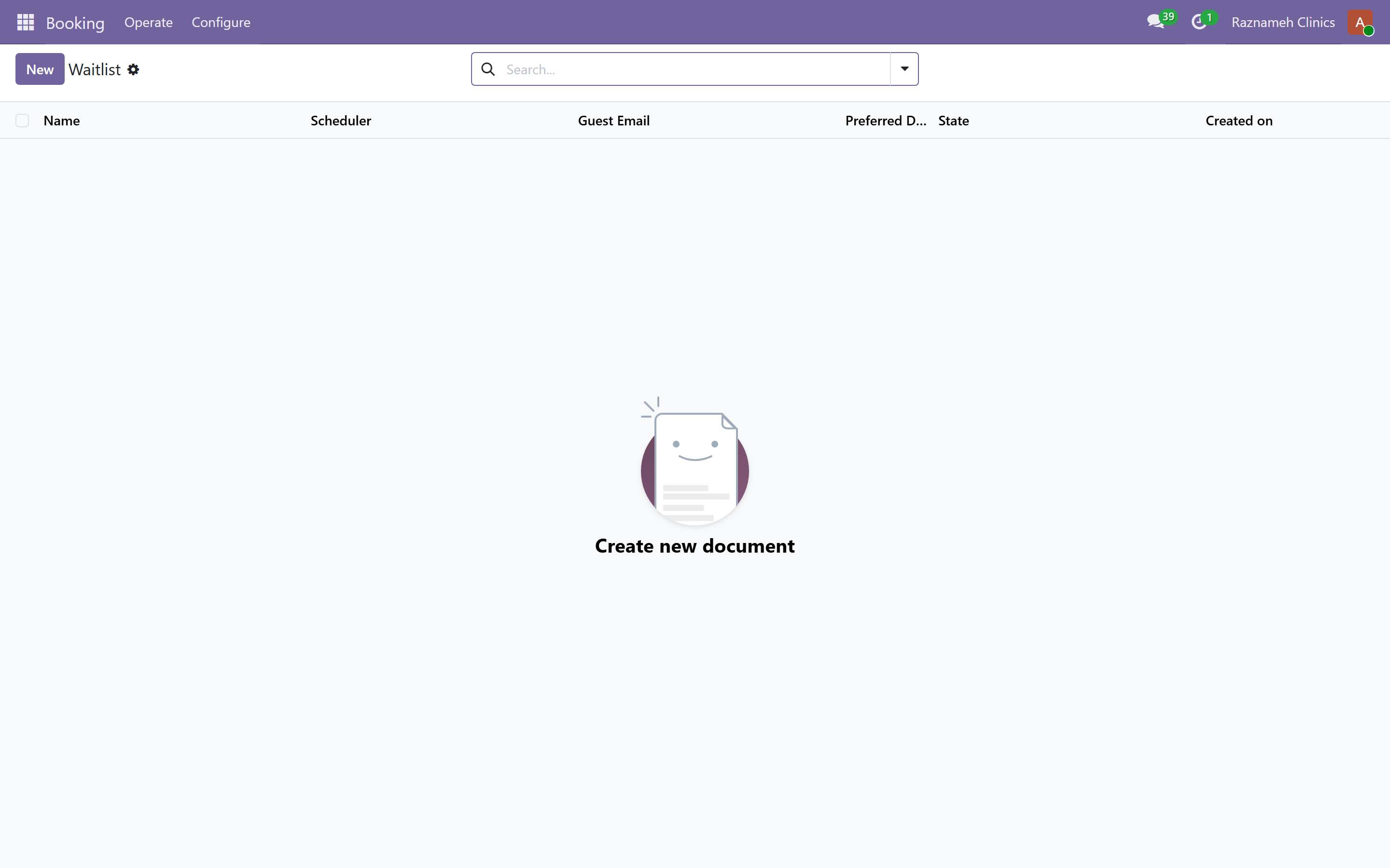 The waitlist that slot offers are made from