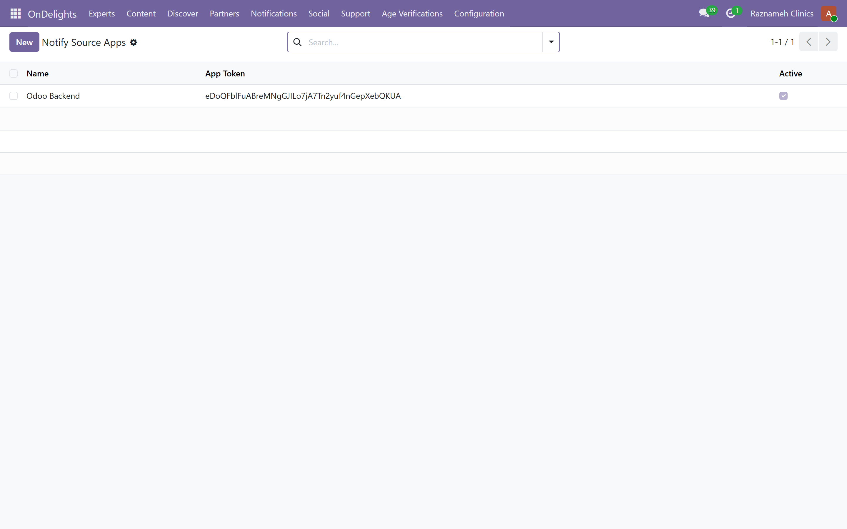 Notify apps