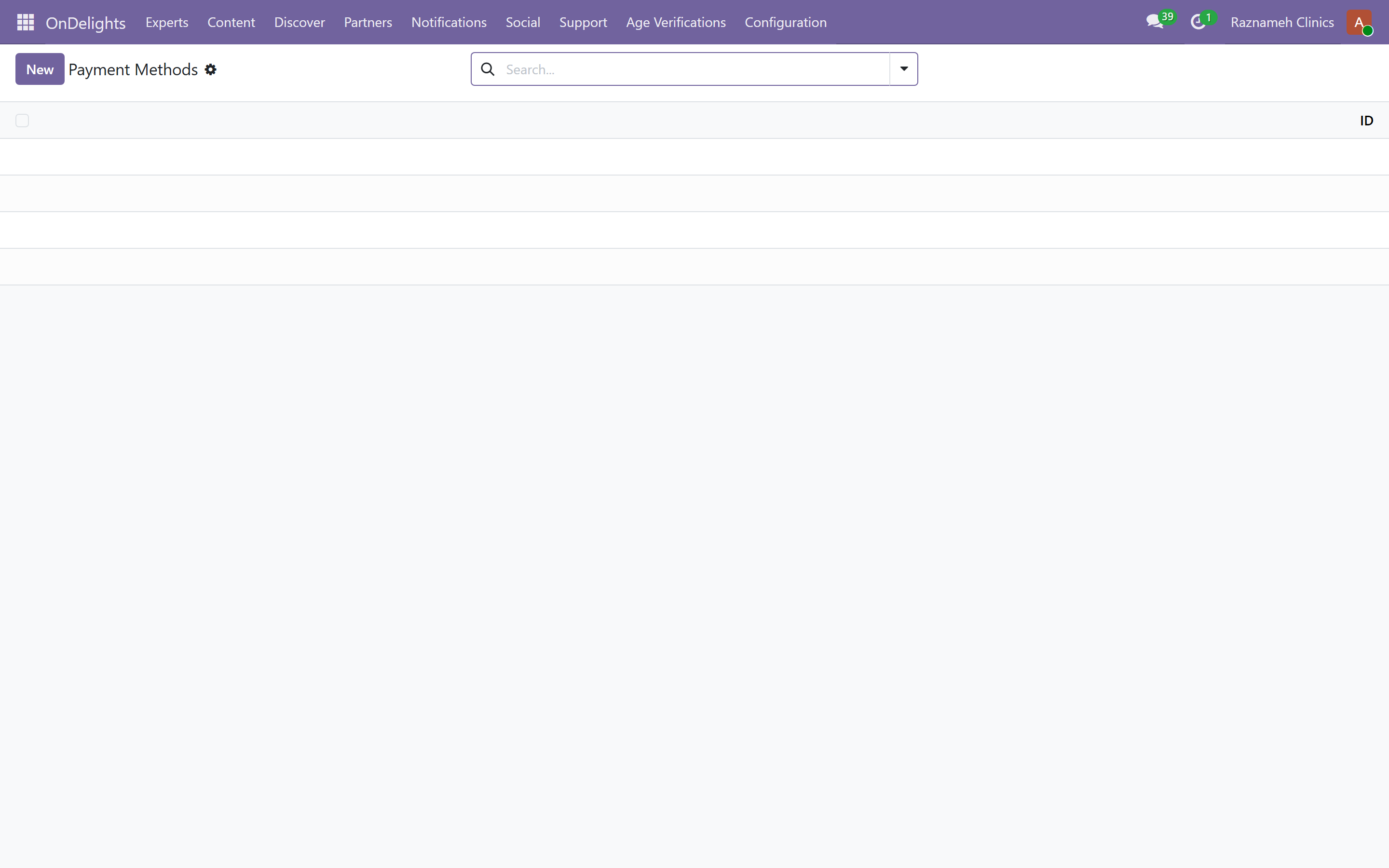 Payment methods