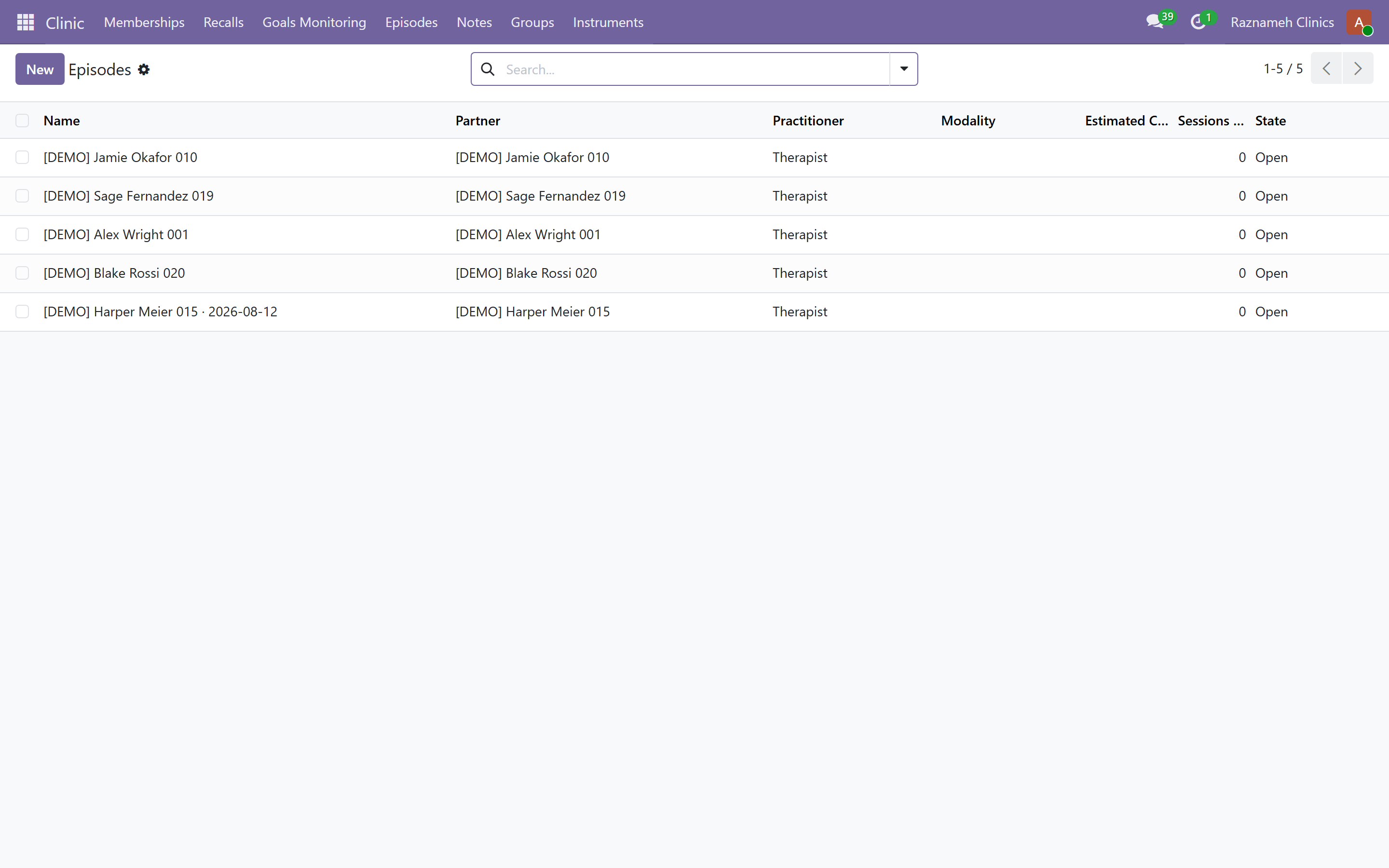 Episodes in the back office, where one is closed